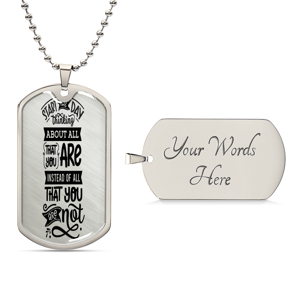Luxury Graphic Dog Tag Necklace