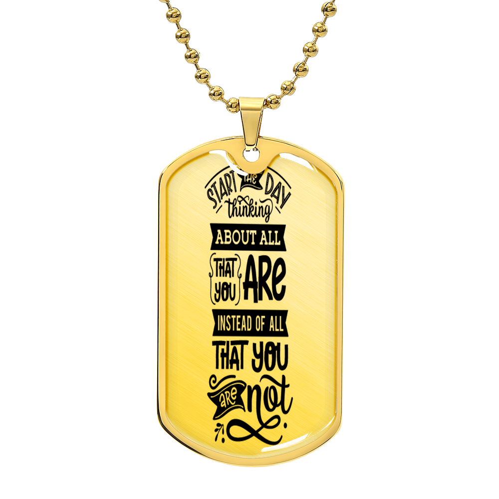 Luxury Graphic Dog Tag Necklace