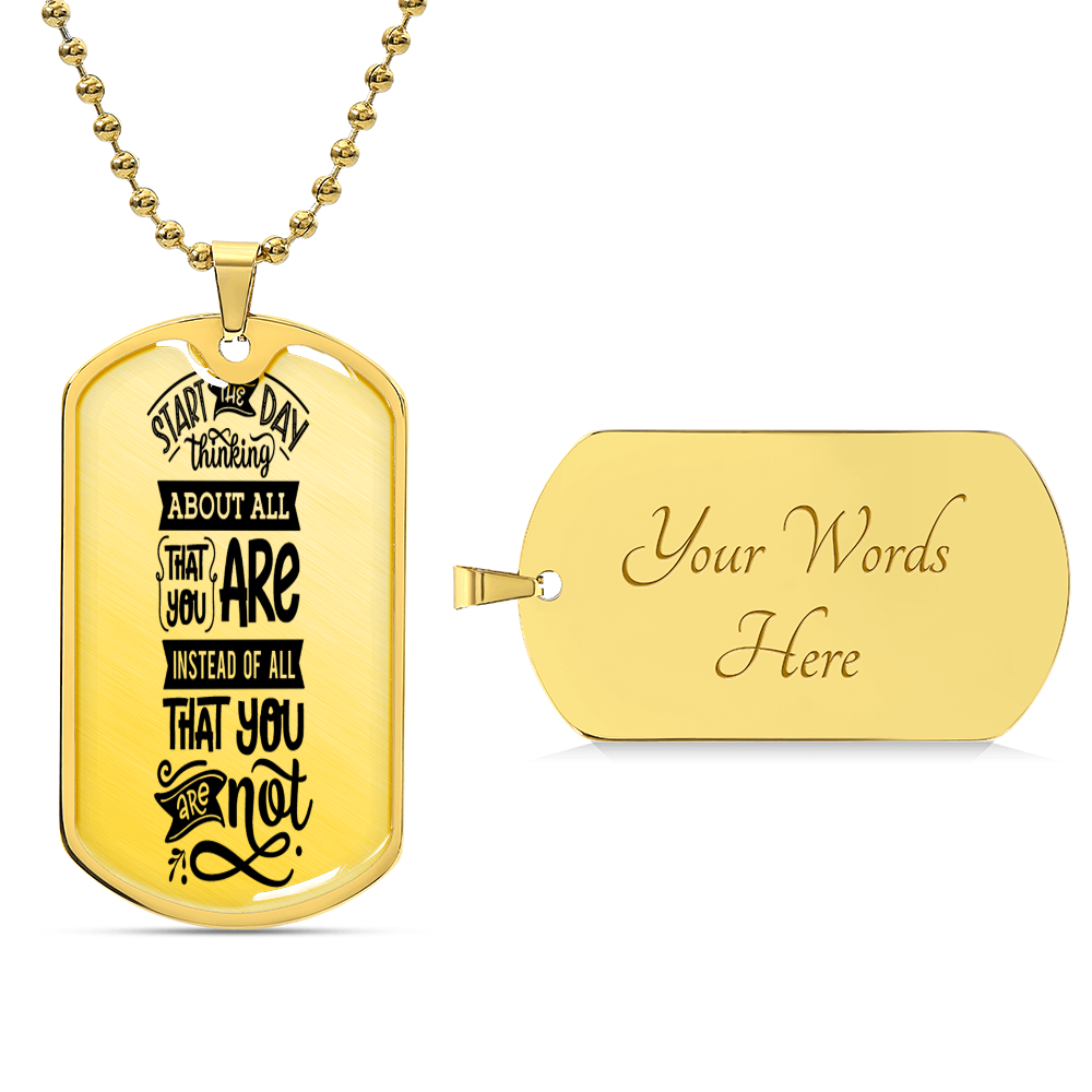 Luxury Graphic Dog Tag Necklace