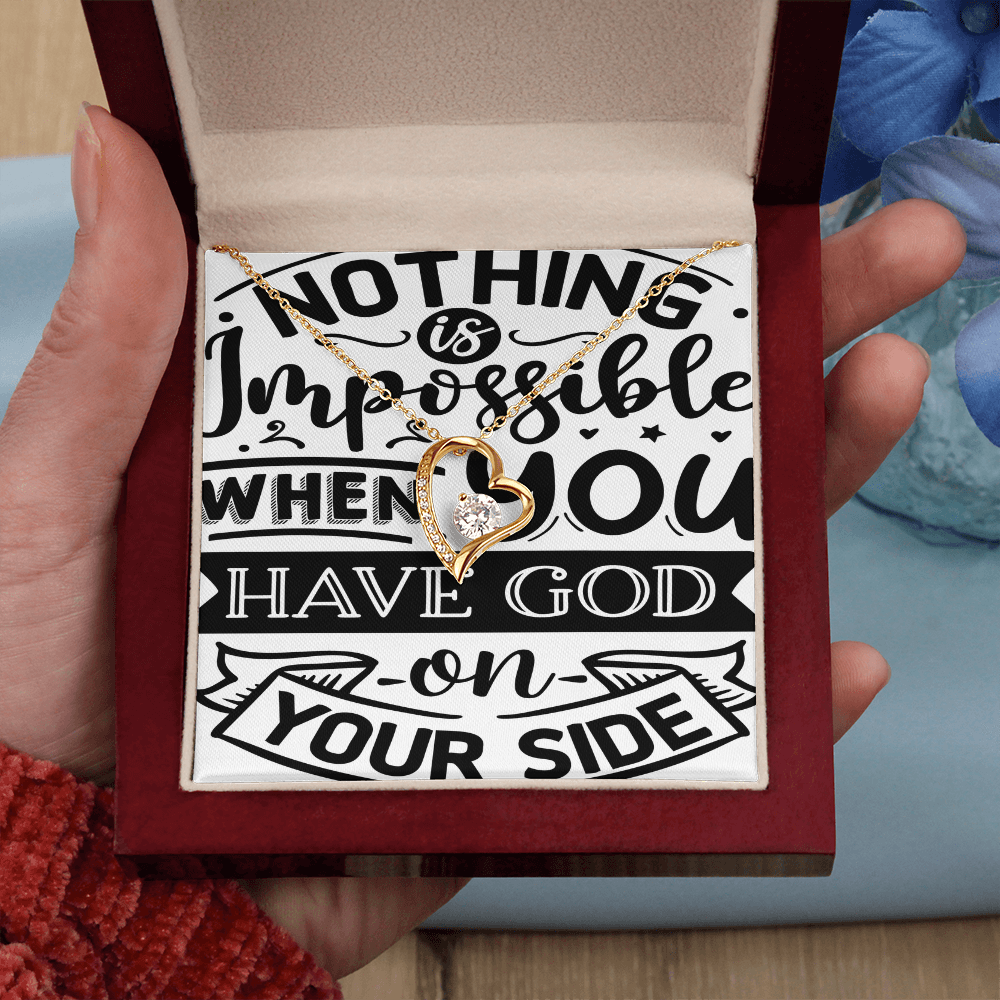 Nothing Is Impossible Forever Love Necklace