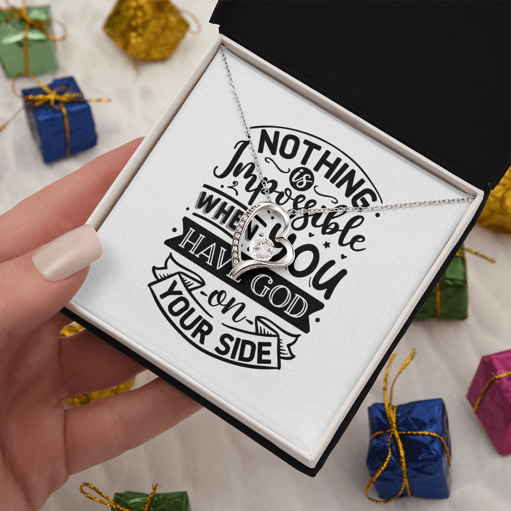 Nothing Is Impossible Forever Love Necklace